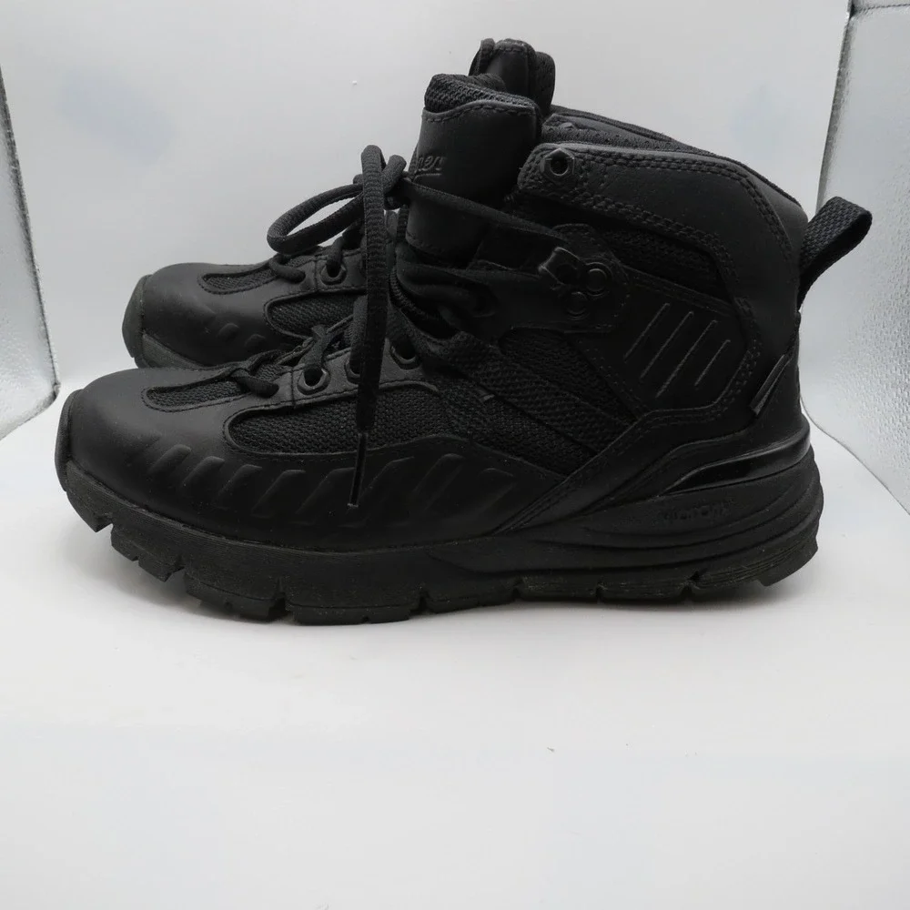 Danner FullBore Mens 4.5' Leather Black Danner Dry Safety Toe Boots Black Sz 6EE